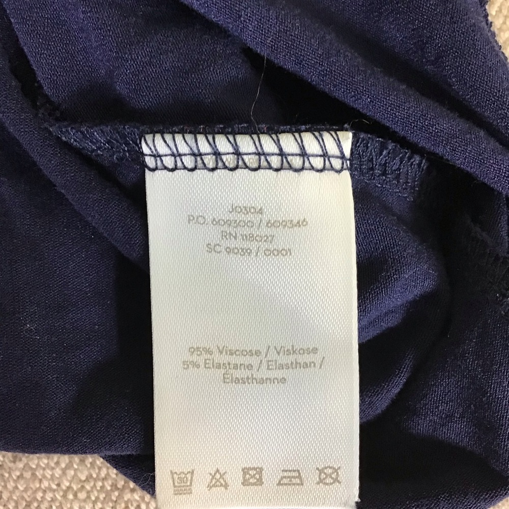Boden ”Betty “  Star detail Jersey V-neck Long Sleeve Tunic  Women Size 6R - Picture 7 of 8